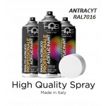 SPRAY SZARY ANTRACYT POŁYSK RAL7016 400ML HQS