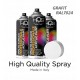 SPRAY SZARY GRAFIT POŁYSK RAL7024 400ML HQS