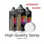 SPRAY CZERWONY PŁOMIENNY 400ML RAL 3000 HQS