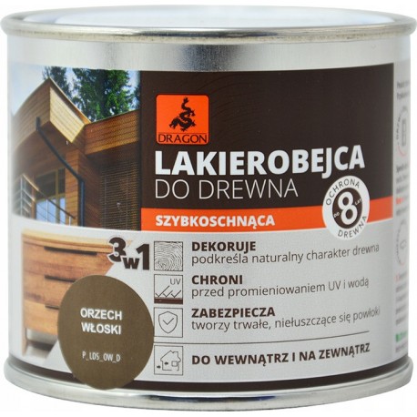 LAKIEROBEJCA SZYBKOSCHNĄCA ORZECH WŁOSKI 200ML DRAGON