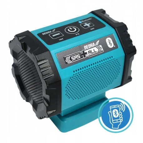 GŁOŚNIK 18V BLUETOOTH USB SAS ALL DEDRA