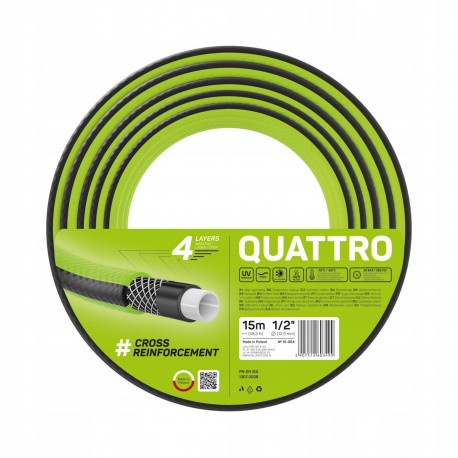 WĄŻ OGRODOWY QUATTRO 1/2''x15M 4 WARSTW CELLFAST