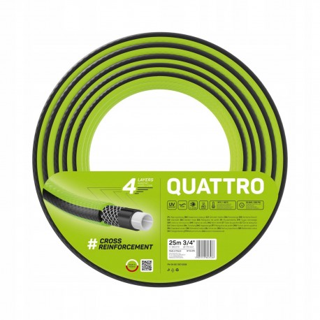 WĄŻ OGRODOWY QUATTRO 3/4''x25M 4 WARSTW CELLFAST