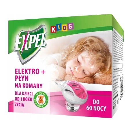 ELEKTRO PŁYN NA KOMARY KIDS 60 NOCY EXPEL