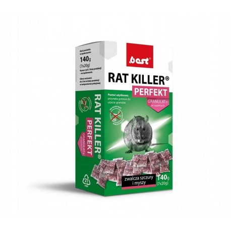 RAT KILLER PERFEKT 140G GRANULAT SASZETKA