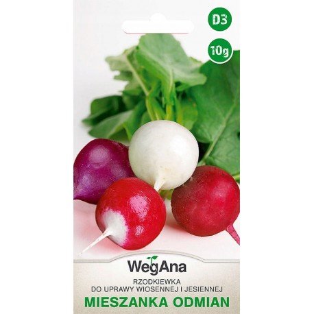 RZODKIEWKA MIESZANKA ODMIAN 10G WEGANA