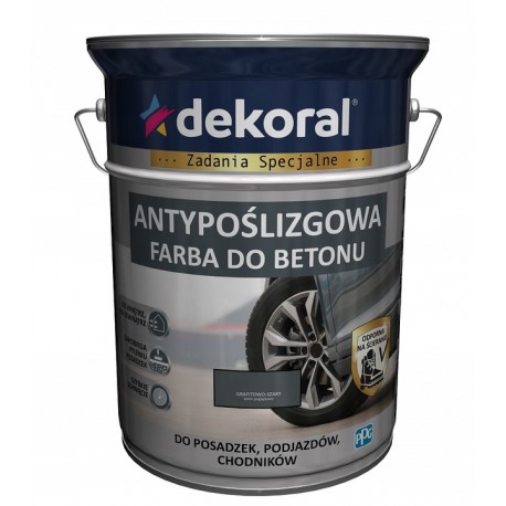 FARBA DO BETONU AKRYLIT B GRAFITOWO SZARY 5L DEKORAL