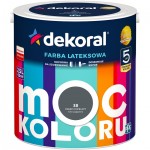 FARBA MOC KOLORU CIEMNY POPIELATY 38 2,5L DEKORAL