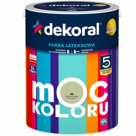 FARBA MOC KOLORU DRZEWO OLIWNE 46 5L DEKORAL