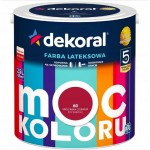 FARBA MOC KOLORU KRÓLEWSKA CZERWIEŃ 2,5L DEKORAL