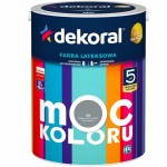 FARBA MOC KOLORU SREBRZYSTA SZAROŚĆ 35 5L DEKORAL