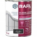 FARBA BRAMA OGRODZENIA CZARNY PÓŁMAT RAL9005 0,9L RAFIL