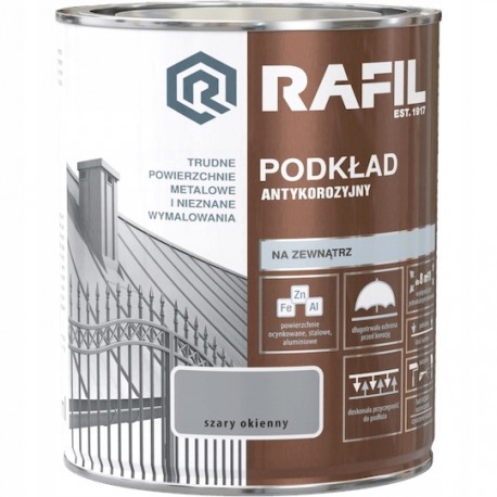 FARBA PODKŁADOWA SZARY OKIENNY 0,75L RAFIL