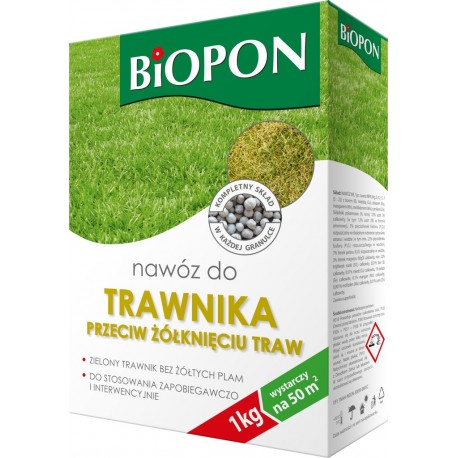 NAWÓZ DO TRAWNIKA PRZECIW ŻÓŁKNIĘCIU 1KG BIOPON