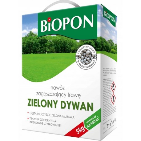 NAWÓZ DO TRAWNIKA ZIELONY DYWAN 5KG BIOPON