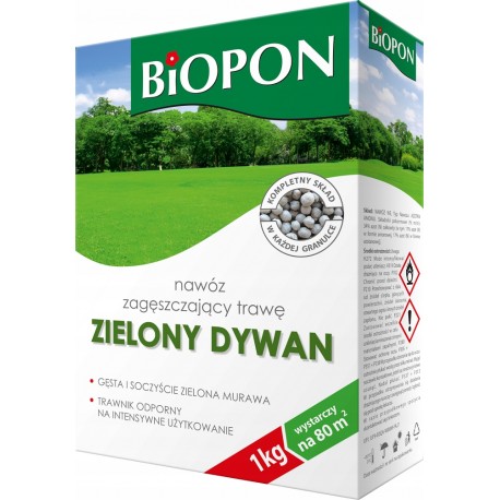 NAWÓZ DO TRAWNIKA ZIELONY DYWAN 1KG BIOPON