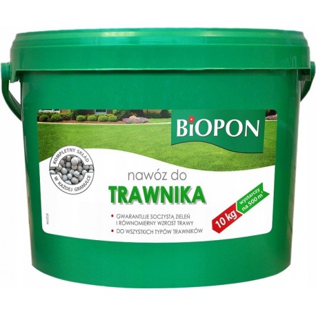 NAWÓZ DO TRAWNIKA WIADRO 10KG BIOPON