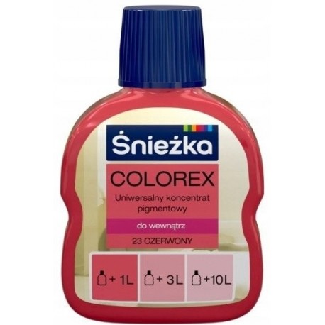 PIGMENT COLOREX CZERWONY 0,1L ŚNIEŻKA