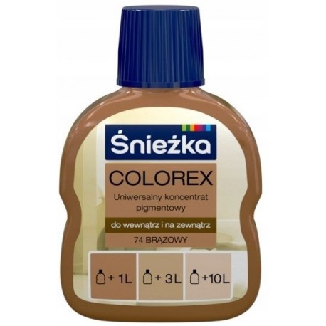 PIGMENT COLOREX BRĄZOWY 0,1L ŚNIEŻKA