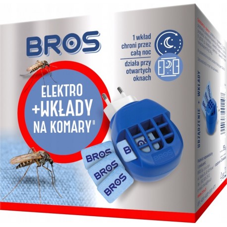 ELEKTROFUMIGATOR 10 WKŁADÓW NA KOMARY BROS