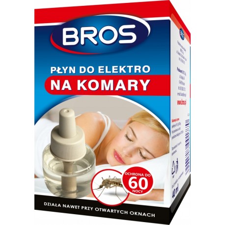 PŁYN DO ELEKTRO NA KOMARY 60 NOCY 40ML BROS