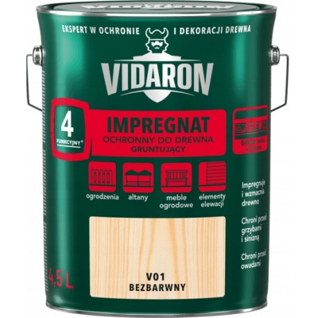 IMPREGNAT BEZBARWNY V01 4,5L VIDARON