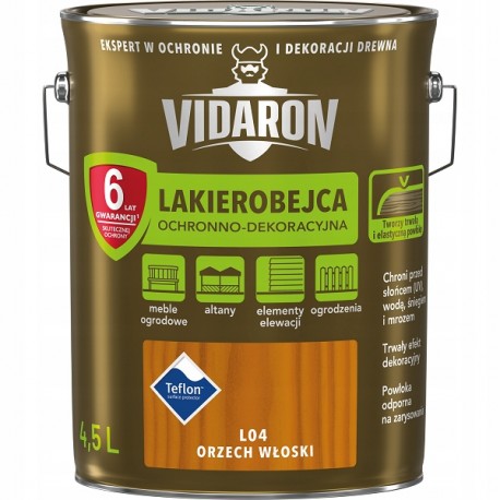 LAKIEROBEJCA ORZECH WŁOSKI L04 4,5L VIDARON