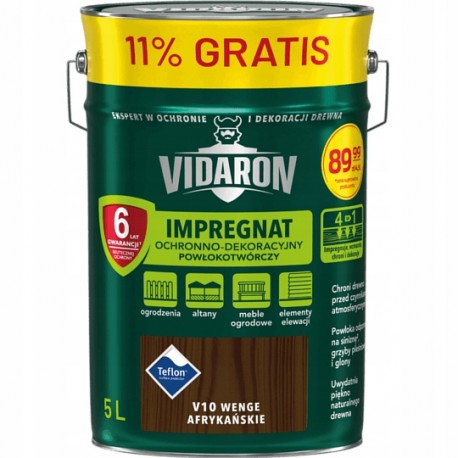 IMPREGNAT WENGE AFRYKAŃSKE 4,5L V10 VIDARON