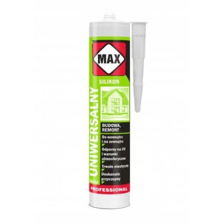 SILIKON UNIWERSALNY BIAŁY 280ML MAX